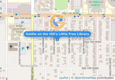 Goldie on the Hill's Little Free Library