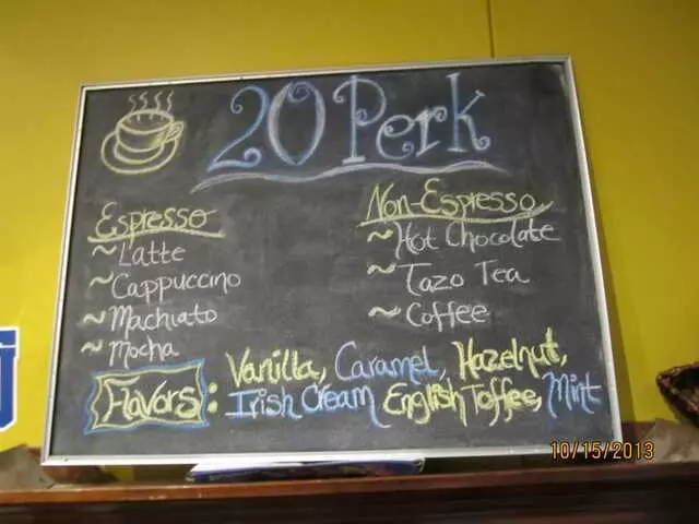 20 Perk Coffee Shoppe