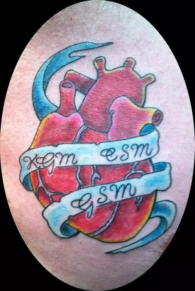 Anchor & Rose Tattoo
