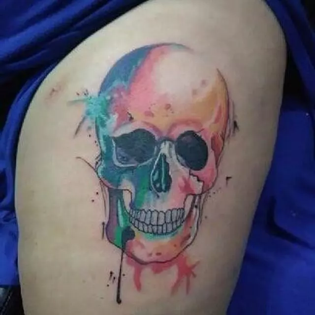 Anchor & Rose Tattoo